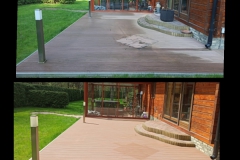 taras przed i po wyczyszczeniu